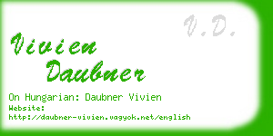 vivien daubner business card